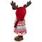 16'' Little Nordic Girl in Moose Antler Hat Christmas Figure